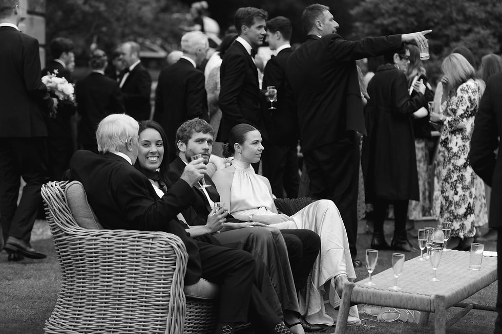 drinks reception at Barlaston Hall Estate Staffordshire