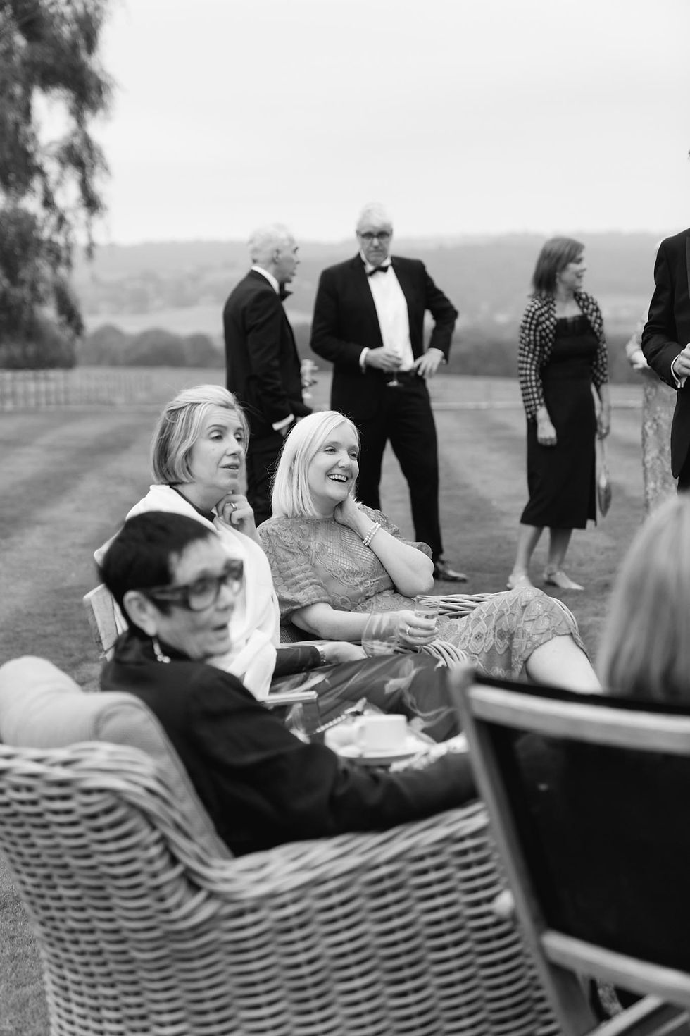 happy wedding guests stafford