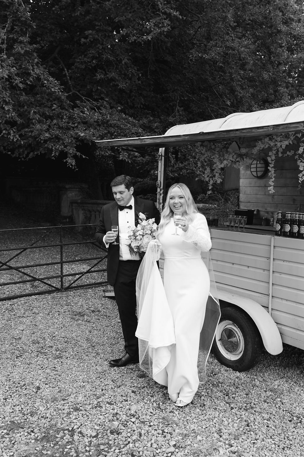 drinks reception at Barlaston Hall Estate Staffordshire