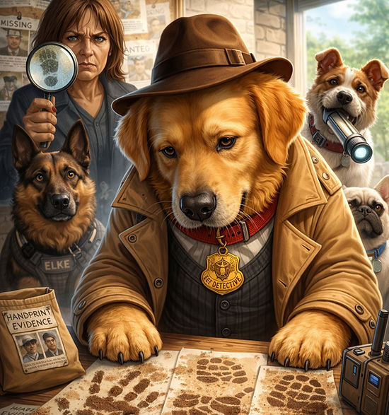 Pet detective at work