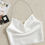 Thumbnail: Shirred Back Satin Crop Top