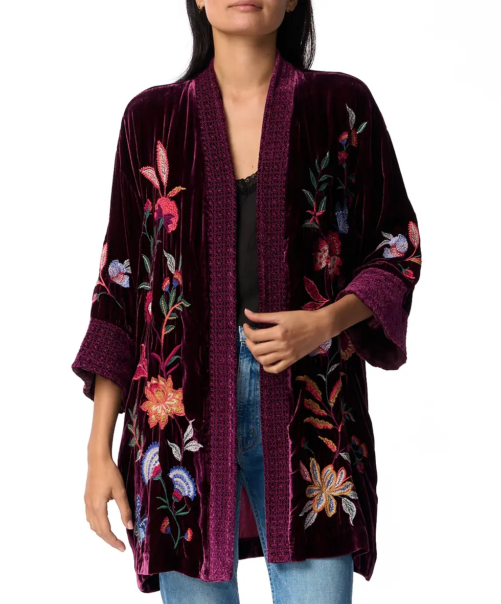 Thumbnail: Johnny Was - kimono i silkevelour