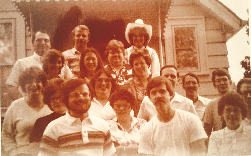 This photo of our young singles group at church was taken when attending Missionary internship in Redford Michigan