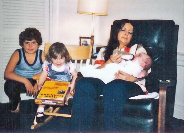 The picture above is Anthony the oldest, Christine, our son Paul, and af friend and newly born again Christian.