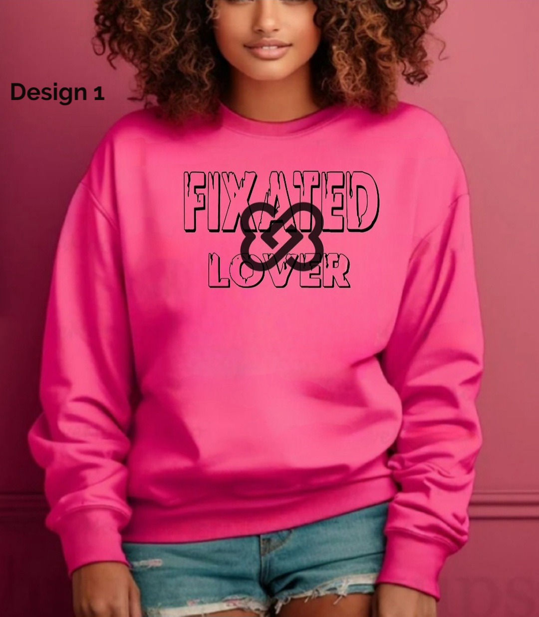 Fixated Lover Graphic Crewneck Design - Unisex