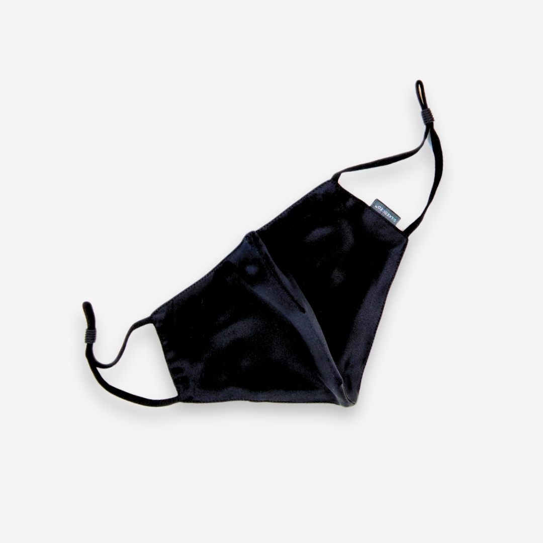 Silk Face Mask | Caviar Black