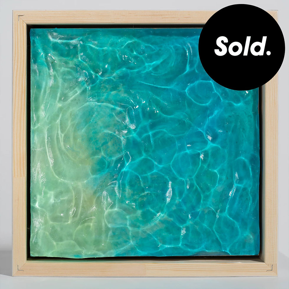 30x30x5 Crystal Blue to Light Green