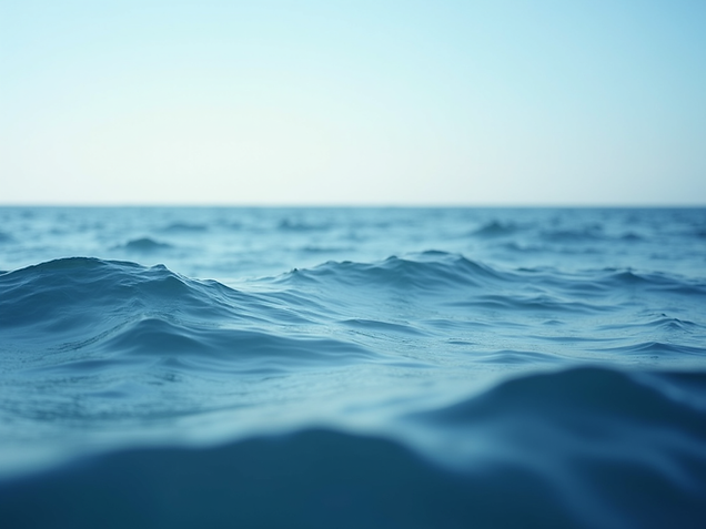 serene ocean waves art tranquility blue.png