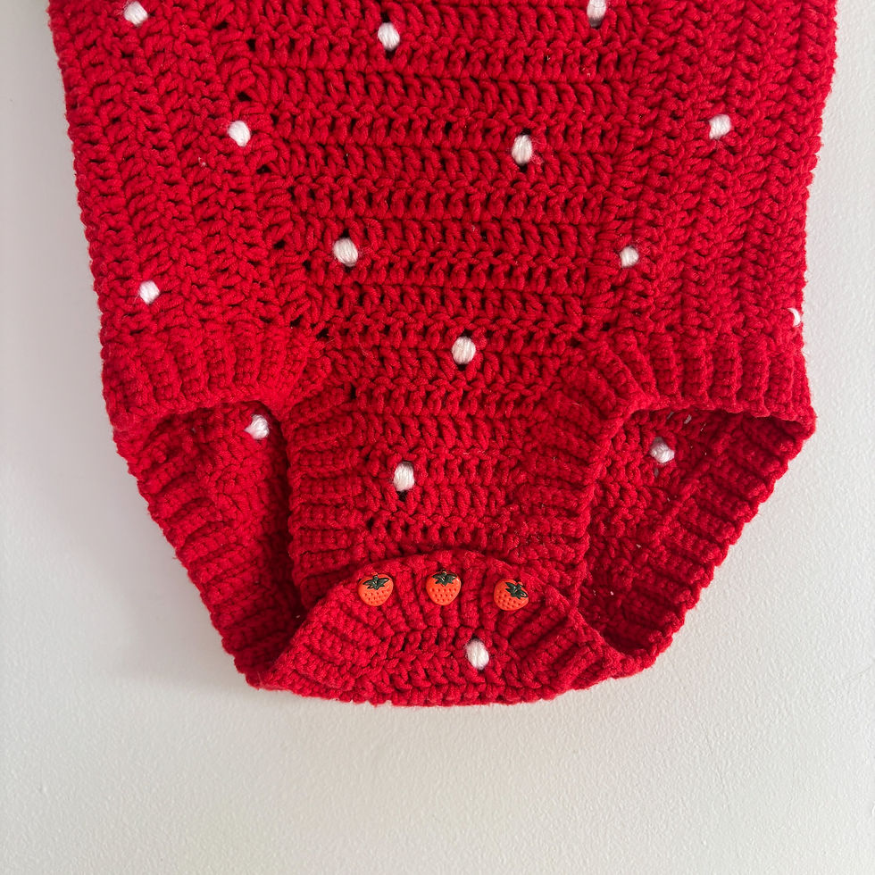 Thumbnail: Strawberry Costume and Hat - PDF crochet pattern
