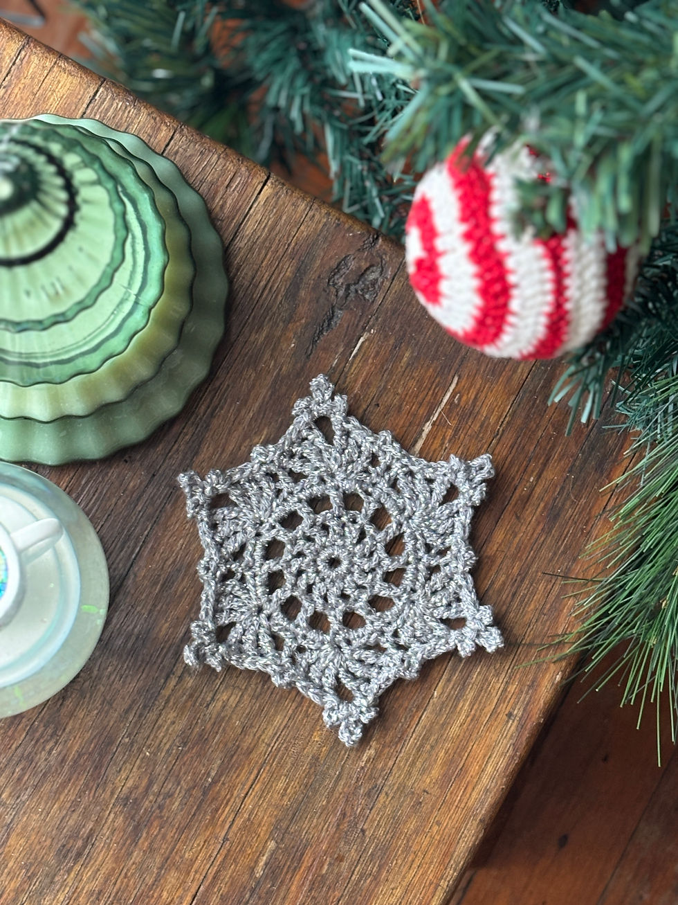 Thumbnail: Snowflake Coasters - PDF crochet pattern