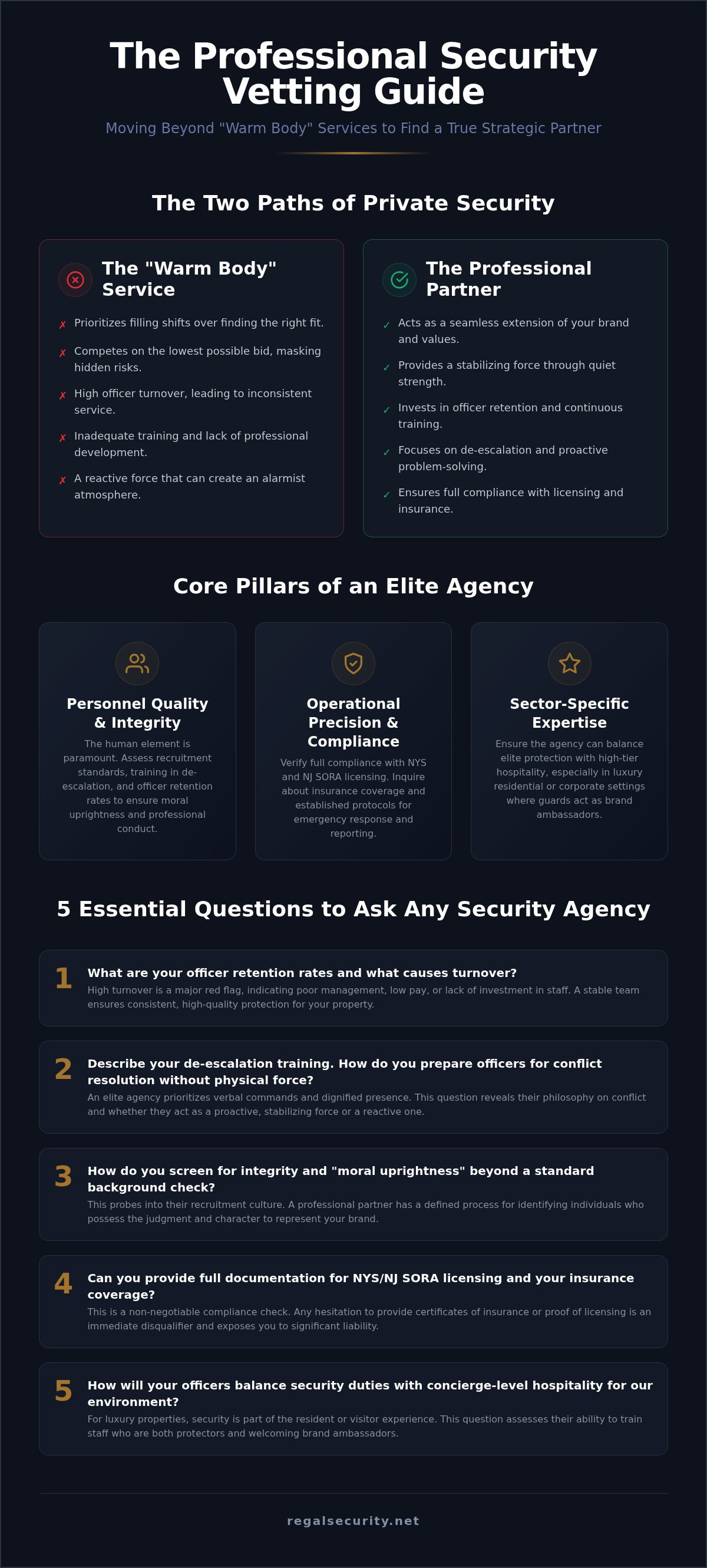 Questions to ask a security company