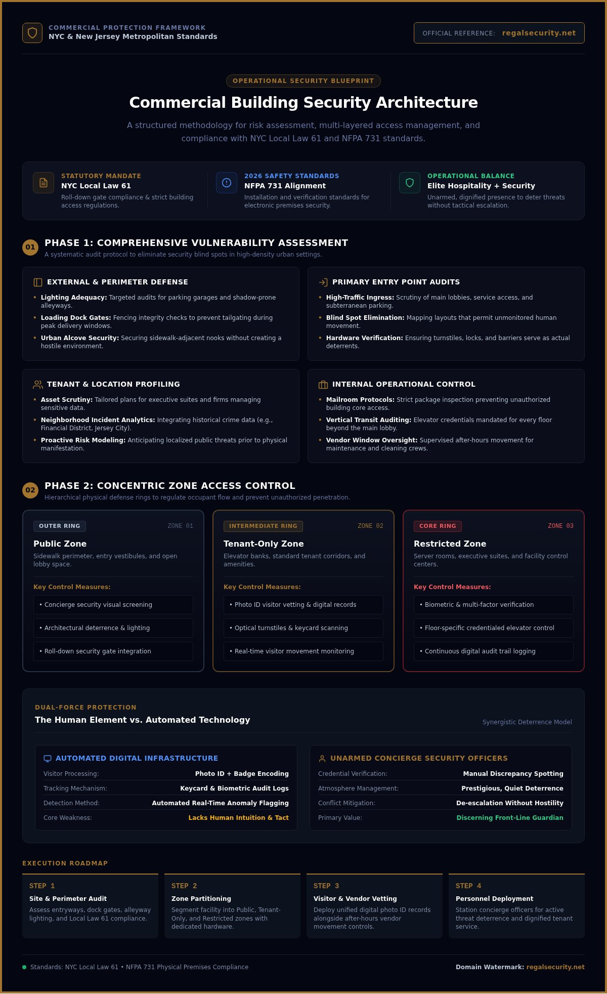 Security plan for commercial building