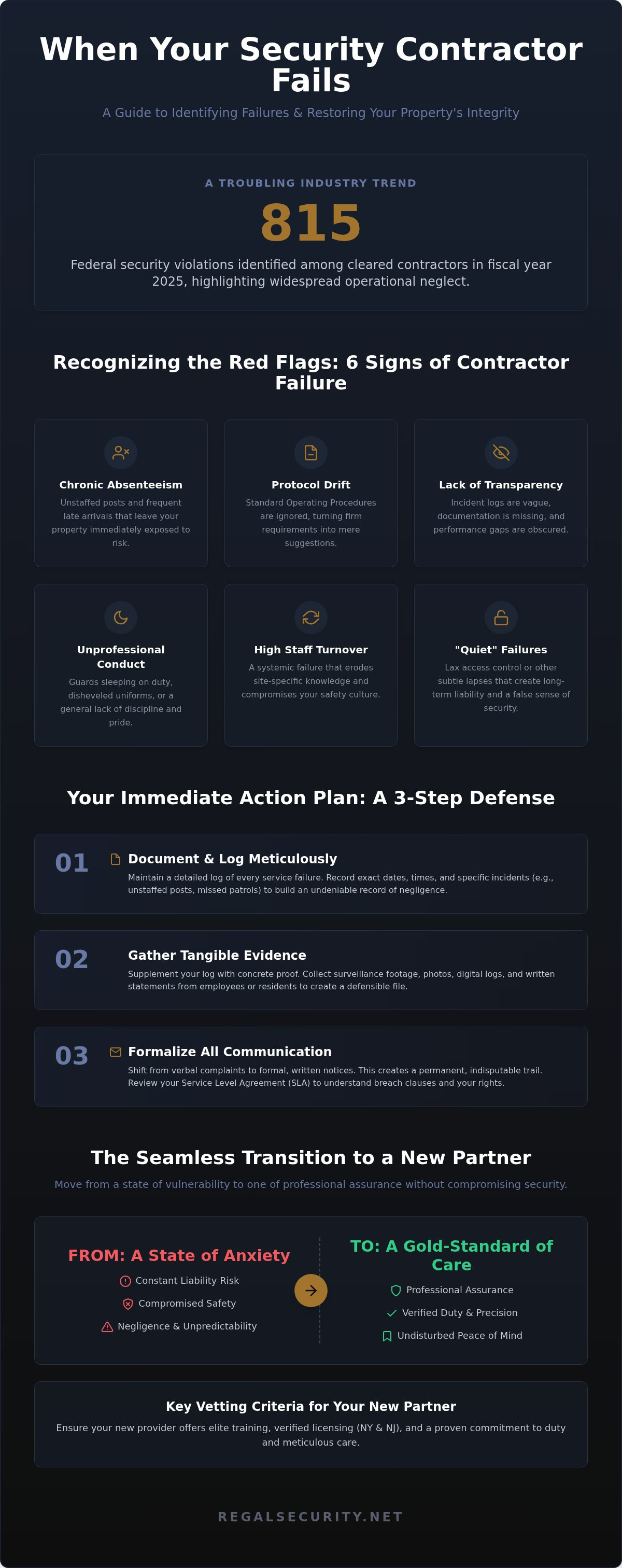 What to do when your security contractor fails