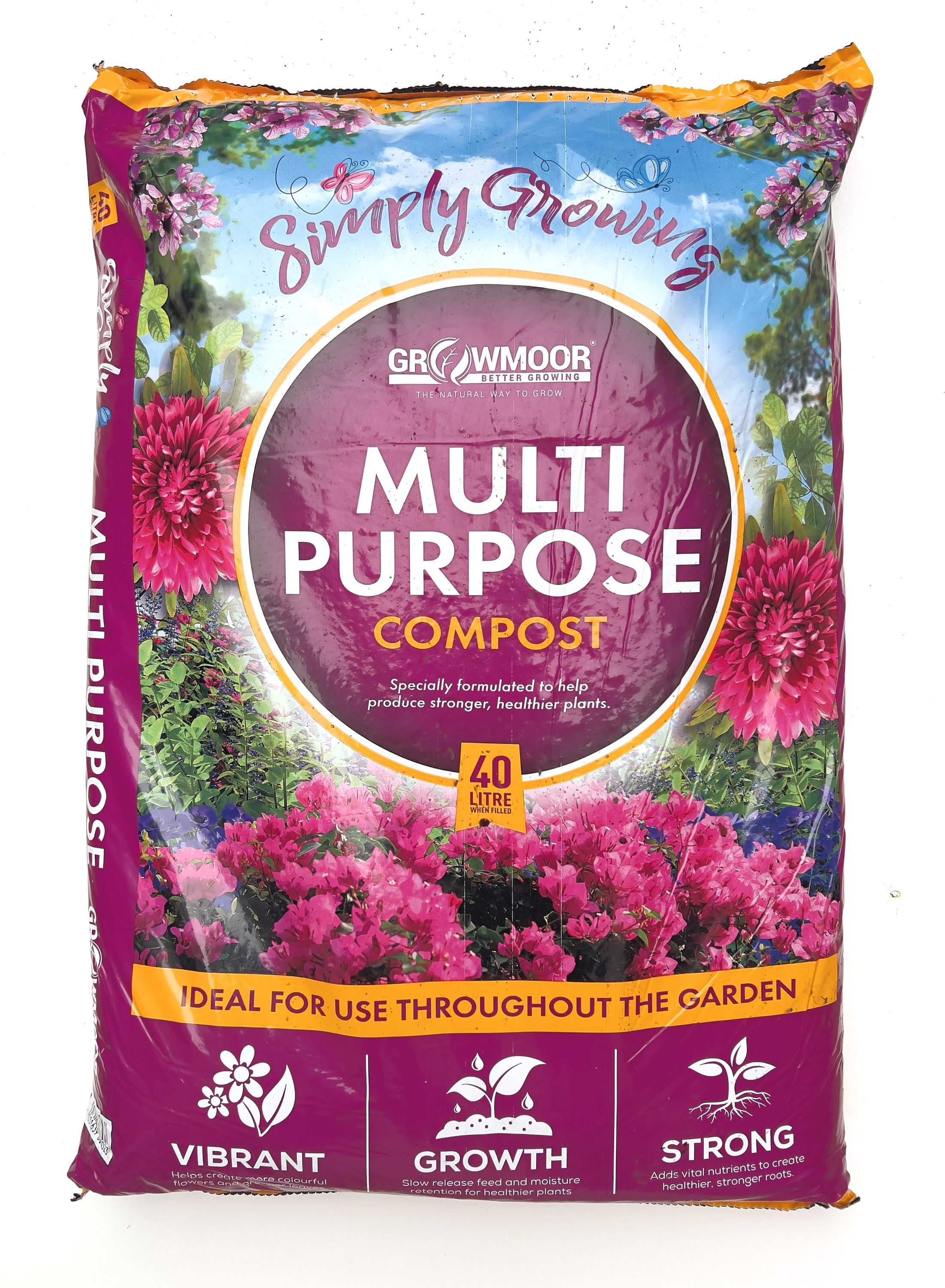 Growmoor Multi Purpose Compost 10l, 20L, 40L AND 60L
