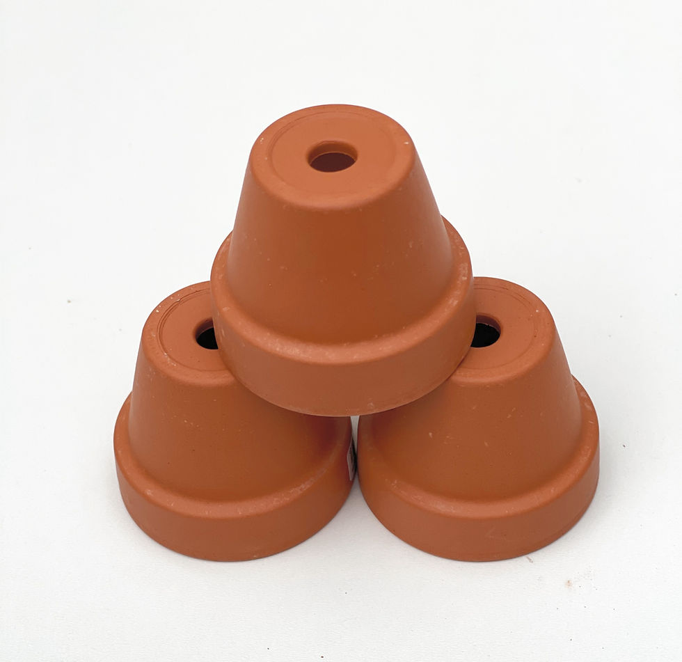 Thumbnail: Small Traditional Terracotta Plants Pot - 7 cm W x 6 cm H ( F7)