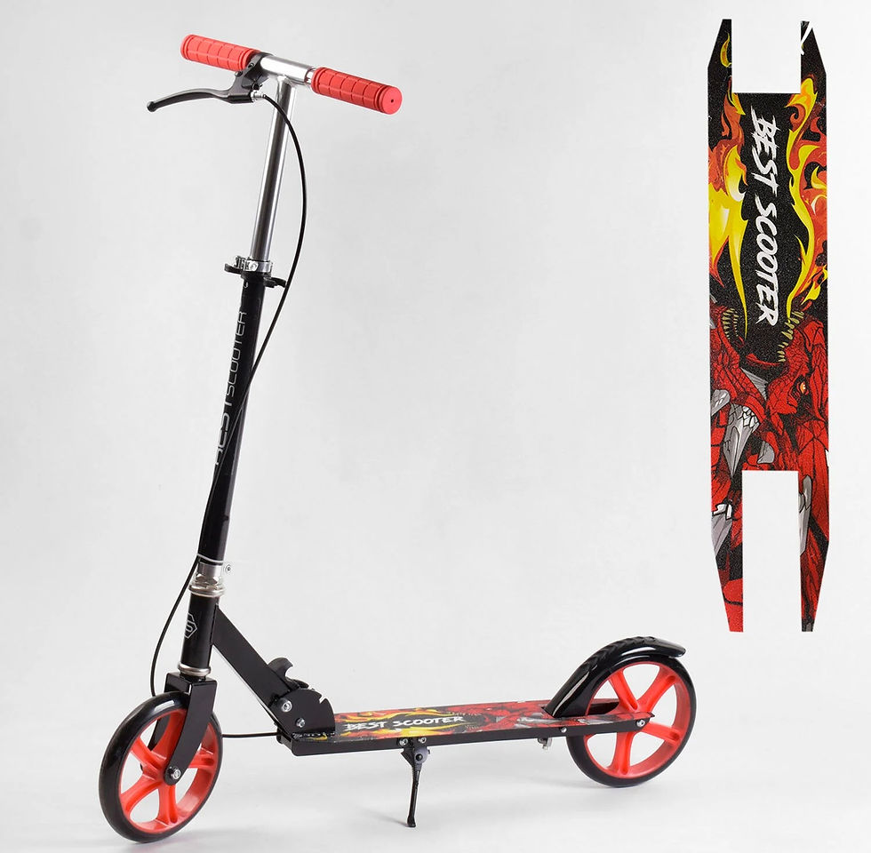 Прев'ю: Самокат з ручним тормозом "Best Scooter" д. 20см