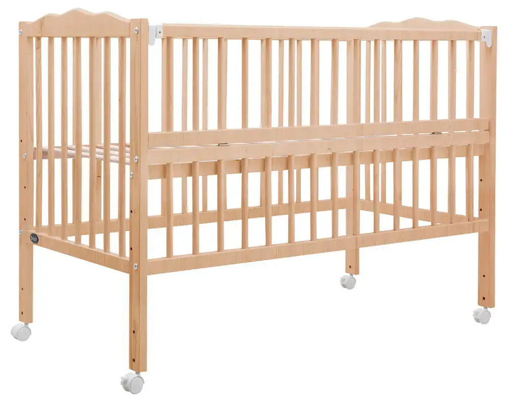 Ліжечко "Веселка" V-1 (бук) колеса