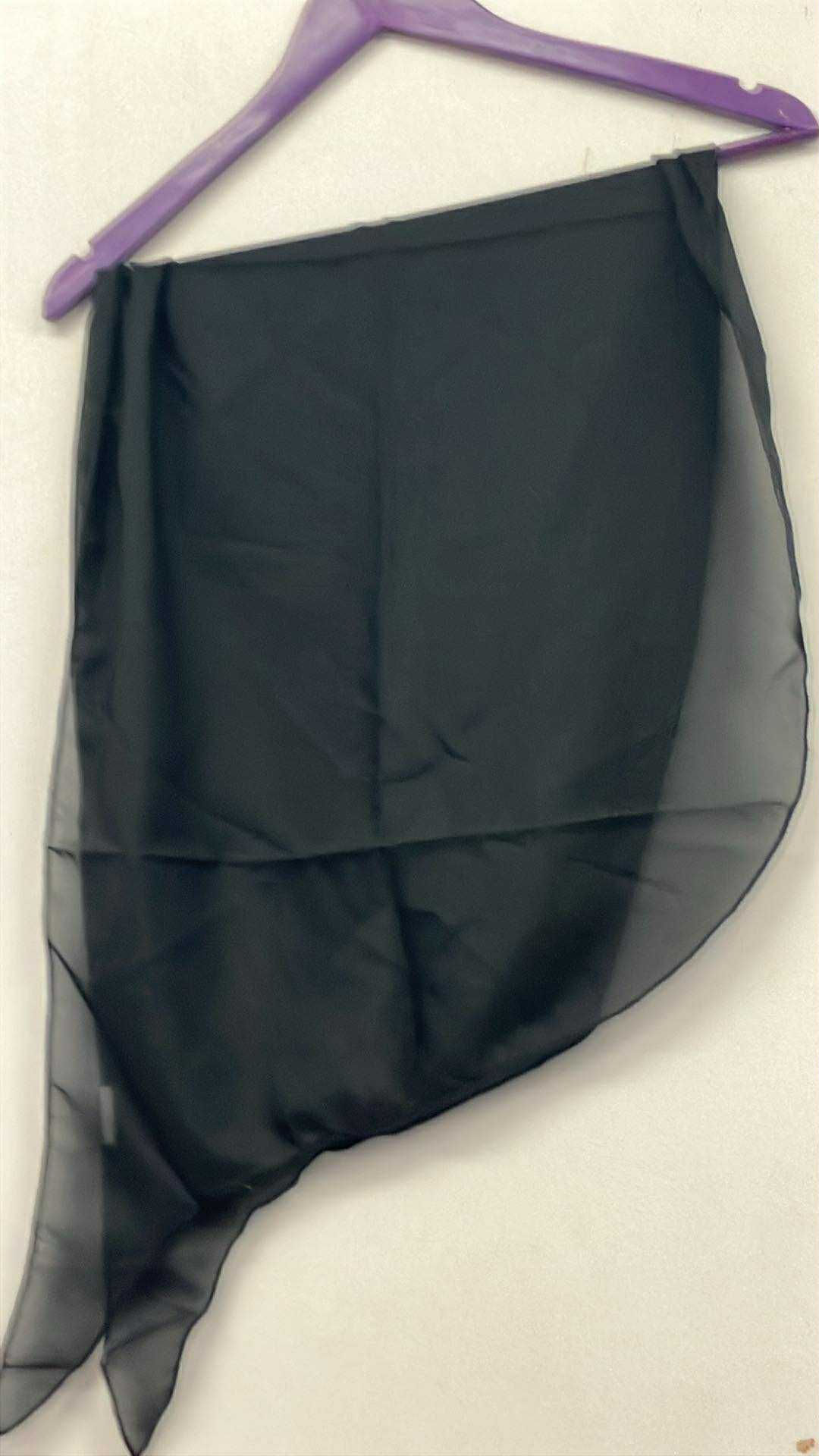 Paréo noir (grandeur varié)