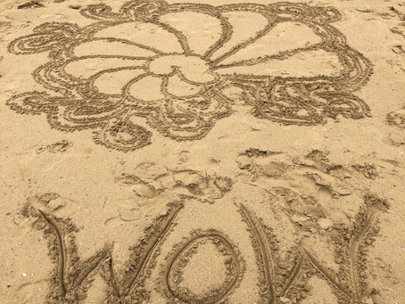 Zentangle am Strand