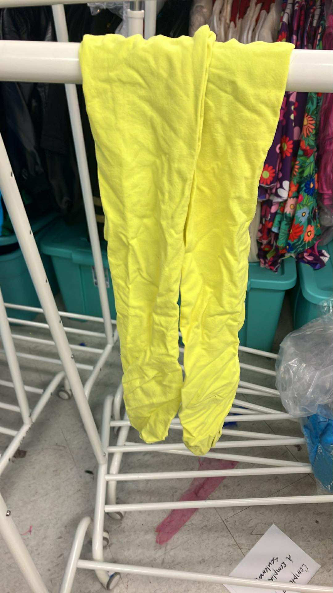 Collant jaune enfant 