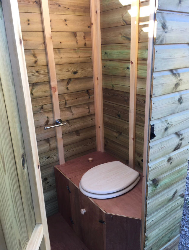 Thumbnail: compost toilet shower combination unit