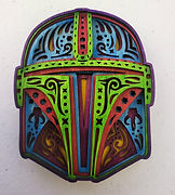 Immerse yourself in the Star Wars universe with our Mandalorian Layered Design, provided as a free SVG file. Bring the legendary bounty hunter to life in your creations using your Cricut or laser engraving machine.