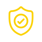 Shield icon with tick inside