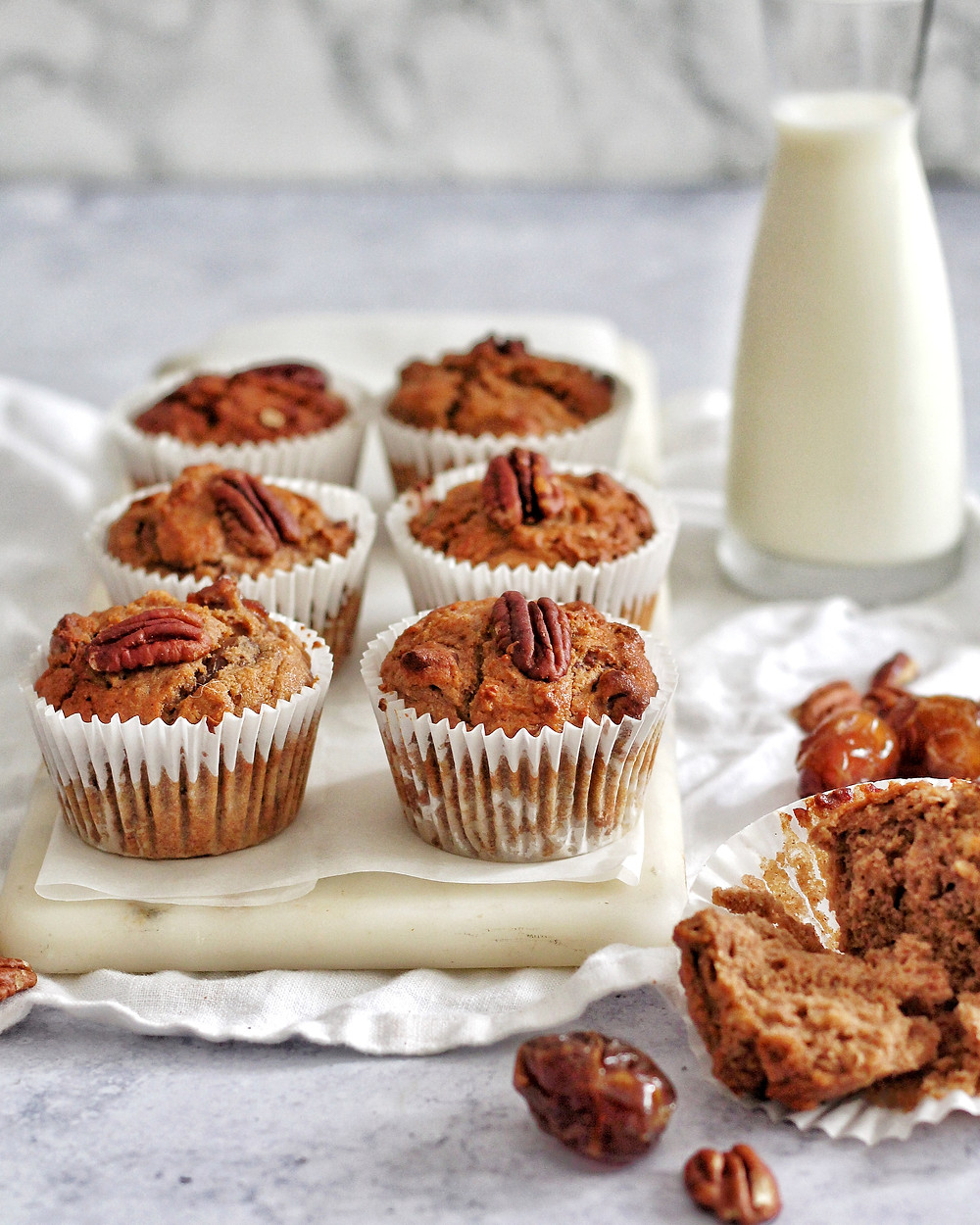 Pecan Chestnut Flour Muffins