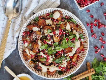 Hot Honey Smashed Potatoes