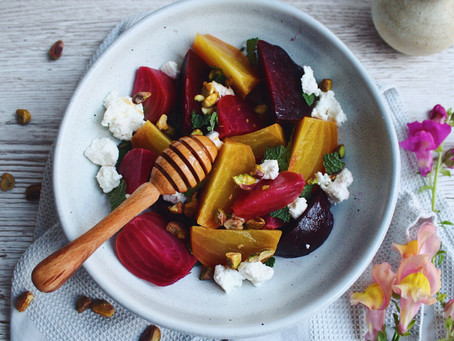 Beet + Goat Curd Salad