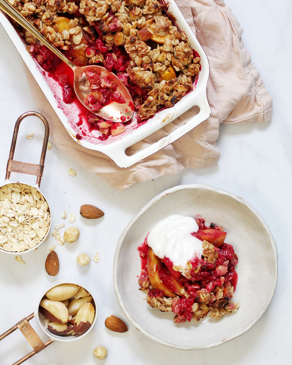 Nectarine and Raspberry Crumble Recipe