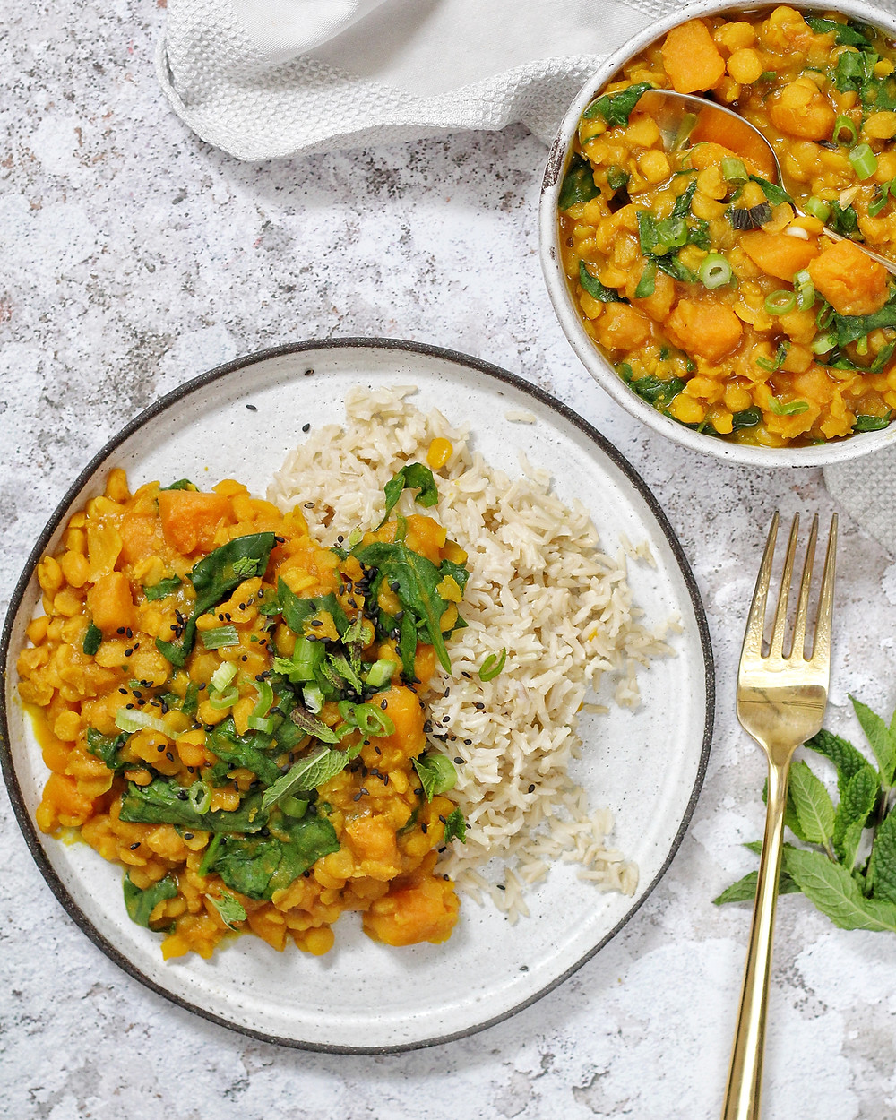 Turmeric Split Pea Butternut Stew