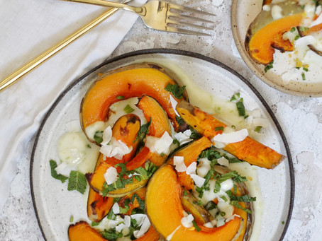 Roasted Pumpkin with Coconut Lime Dressing