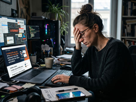 O dilema da IA e a exaustão digital: por que seu site é mais valioso do que nunca.