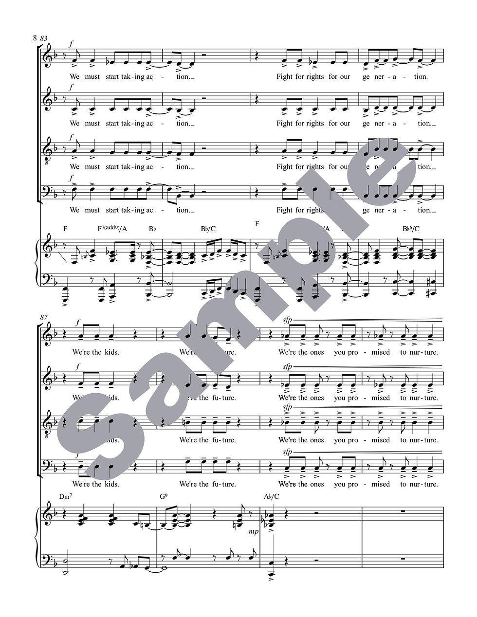 Thumbnail: Help Us Save Our Future - SATB