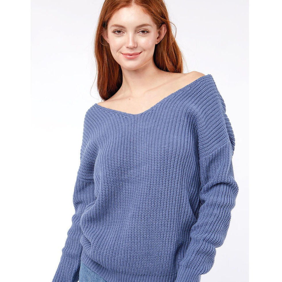Miniatura: Twisted Back Sweater