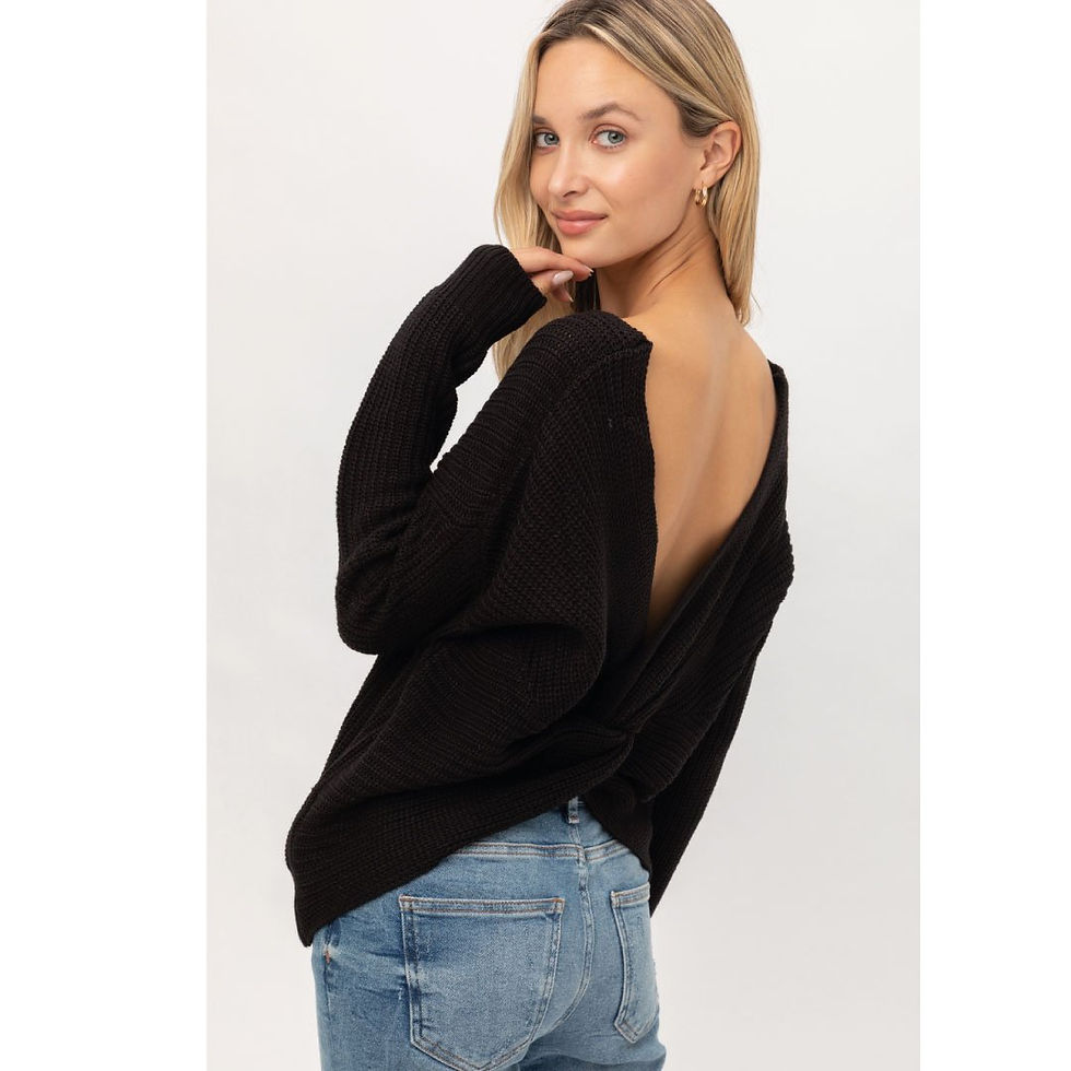 Miniatura: Twisted Back Sweater