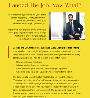 Landed The Job. Now What (page one image).png