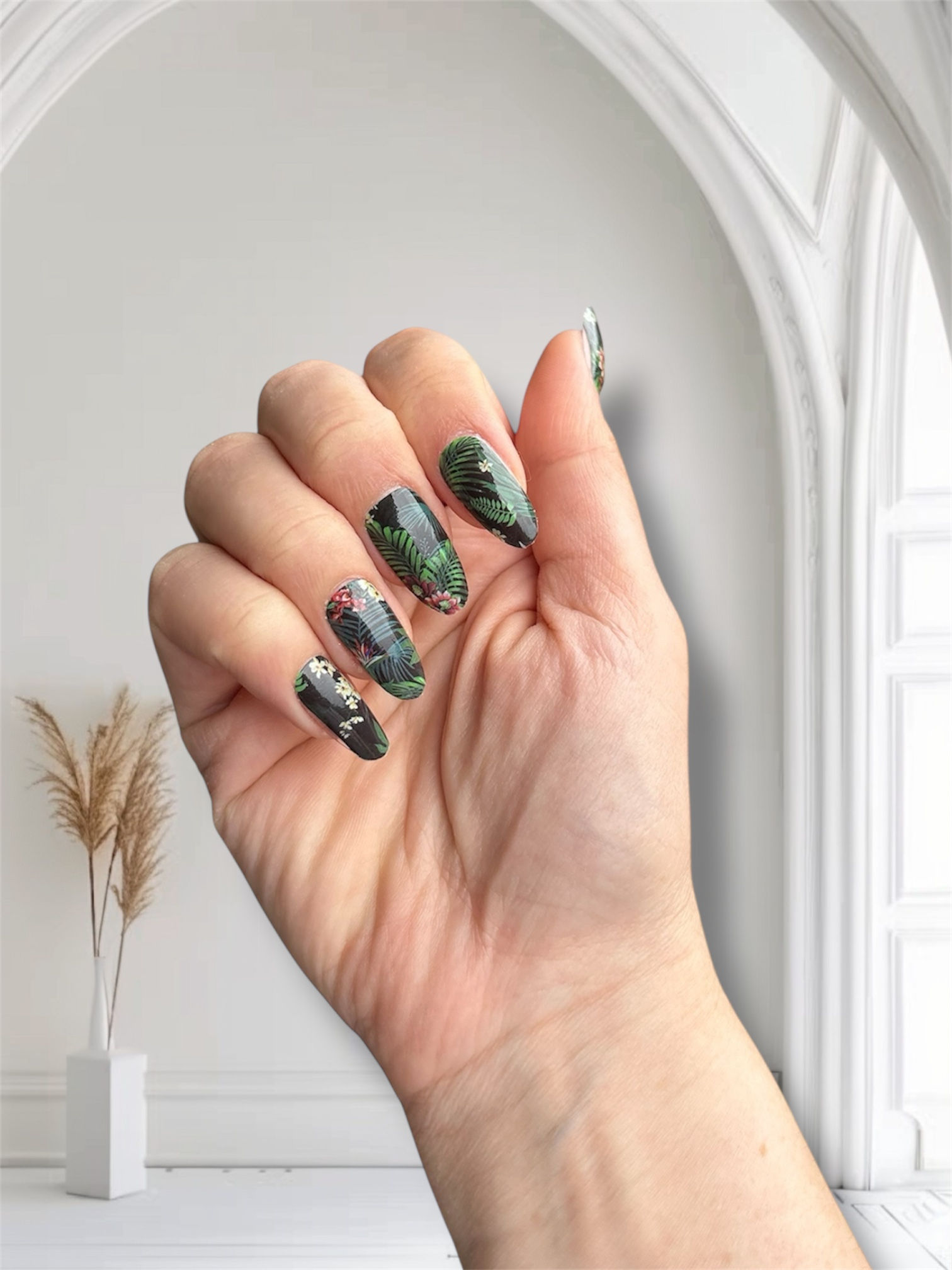 Nagelfolie - Wildes Grün