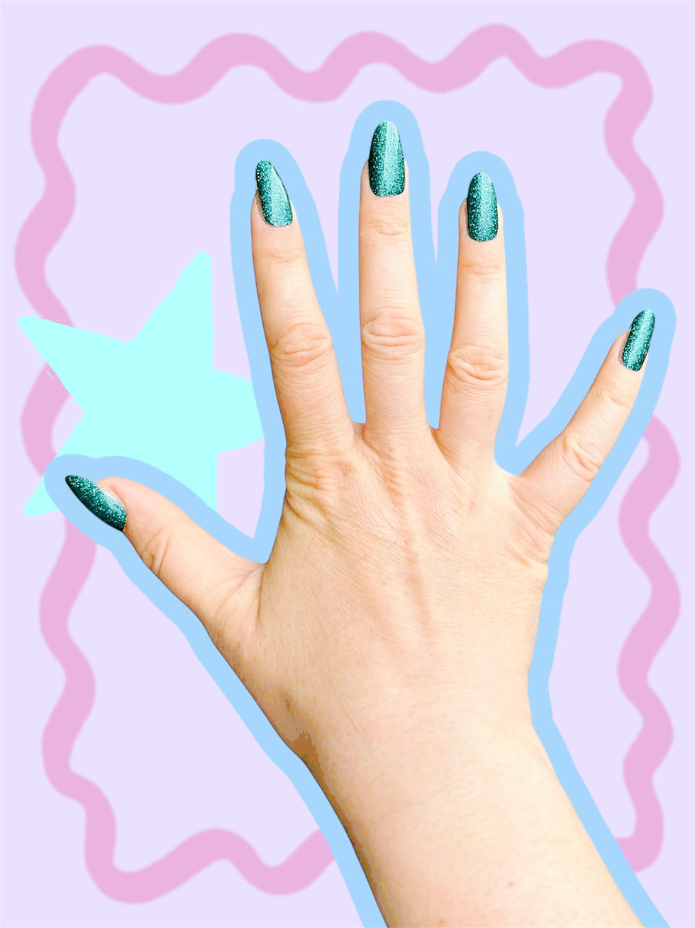 Miniaturbild: Nagelfolie - Glitzernde Lagune