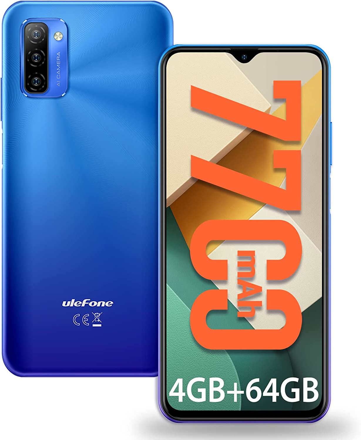 Ulefone Note 12P Smartphone Offerta del Giorno, 4GB RAM + 64GB ROM Batteria 770