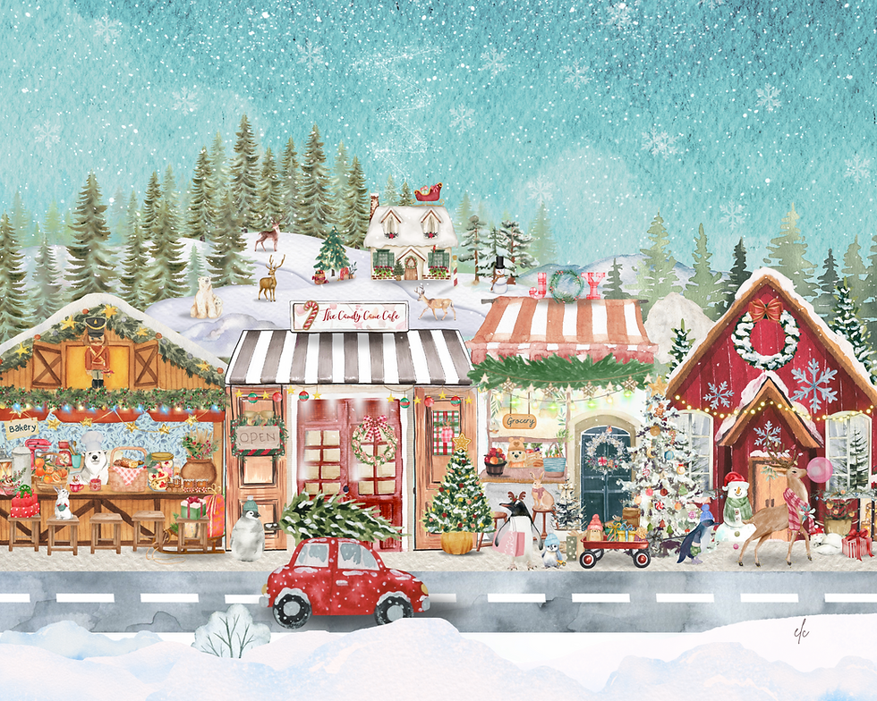 "Super Saturday at the North Pole" Print
