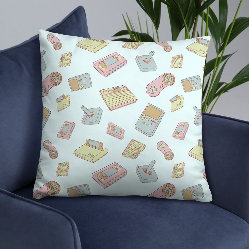 Thumbnail: Retro Gaming Pillow Print