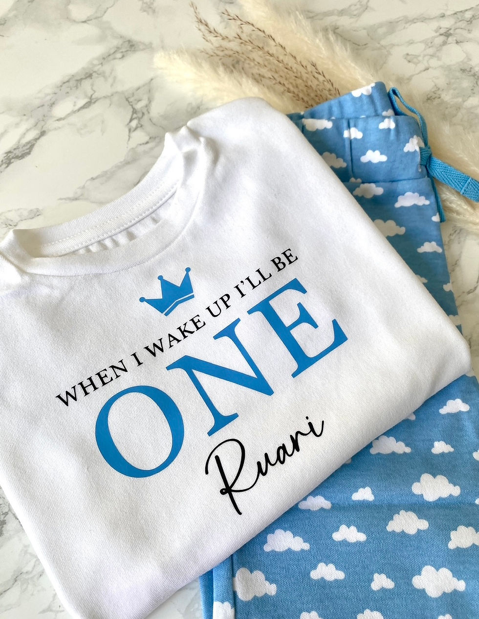 Thumbnail: Personalised Birthday When I Wake Up Cloud Pyjamas 