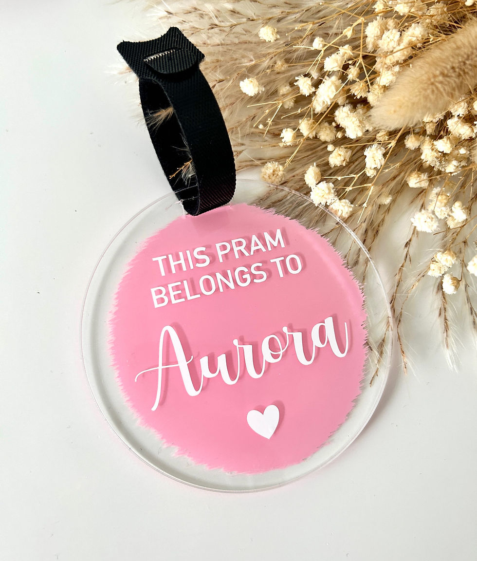 Thumbnail: Personalised Pram Sign 