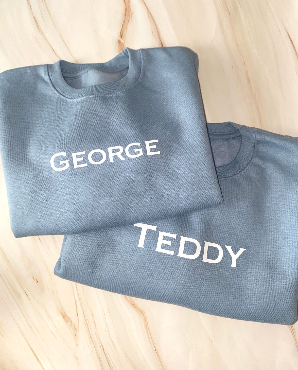 Children's Jumper Personalised with Name in White - Multiple Colours