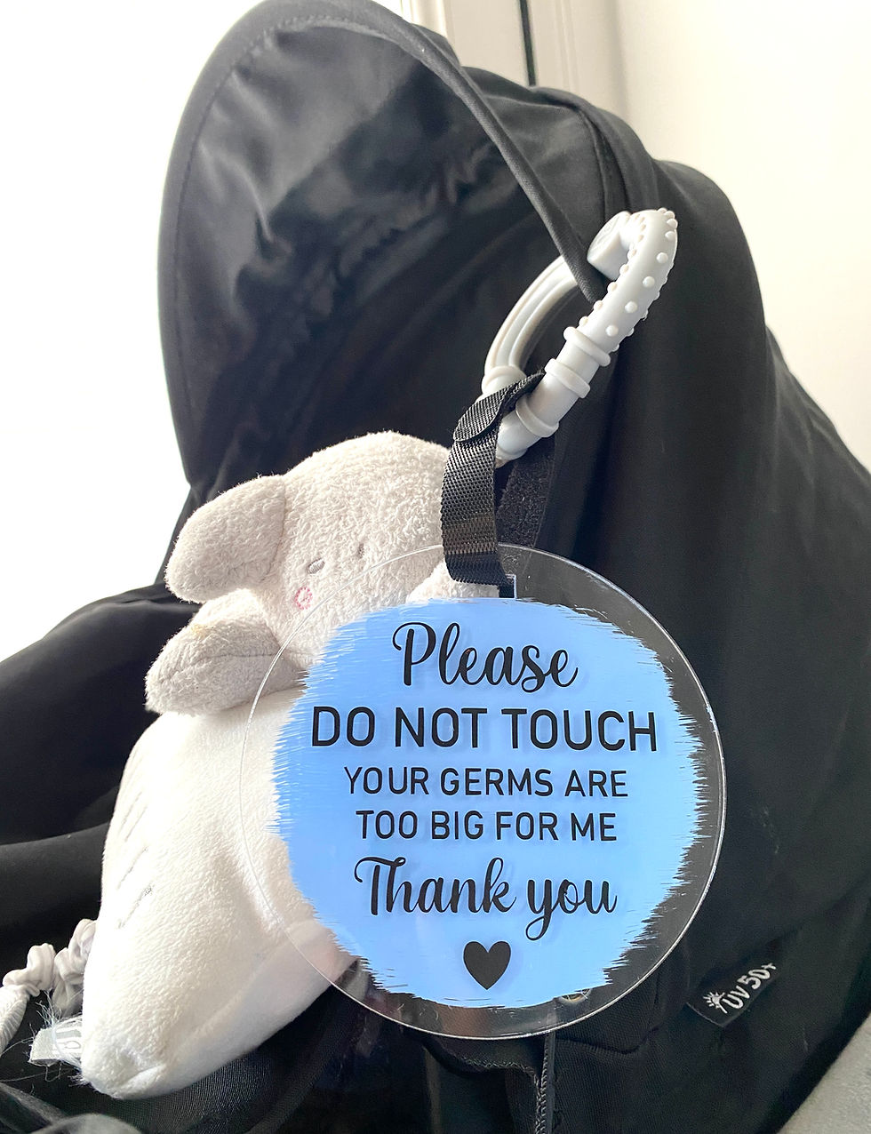 Thumbnail: Please Do Not Touch Car/Pushchair Pram Sign