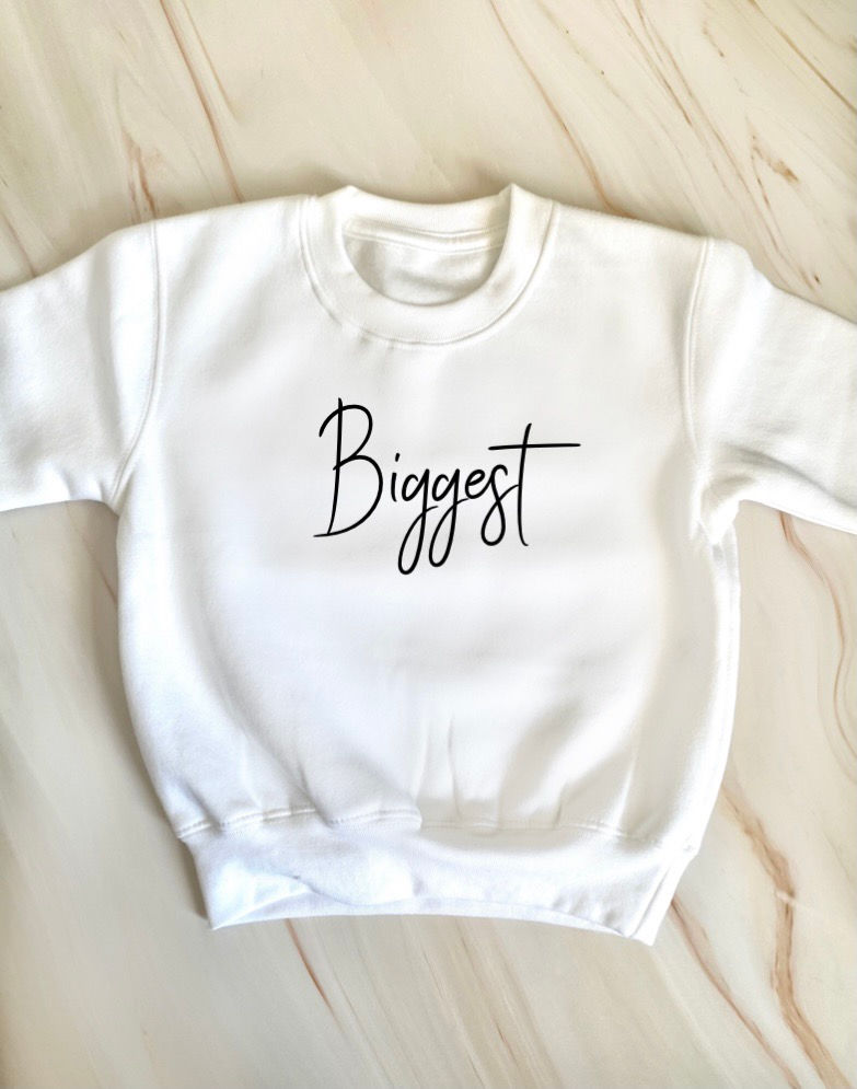 ‘Biggest’ White Children’s Jumper