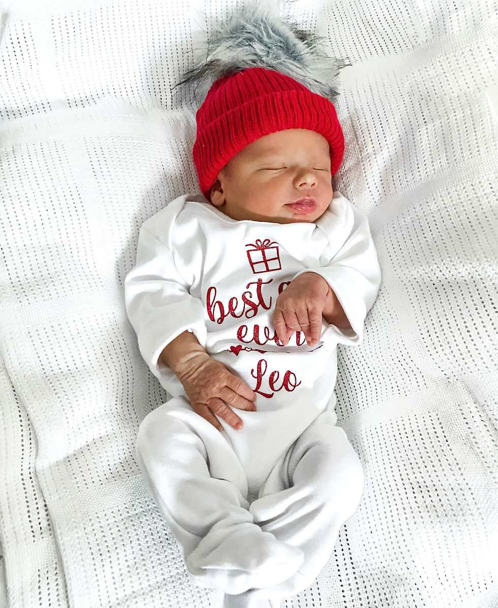 Best Gift Ever Christmas White Babygrow