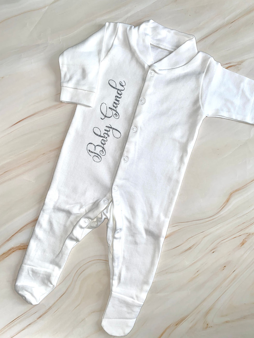 Thumbnail: Personalised White Sleepsuit 